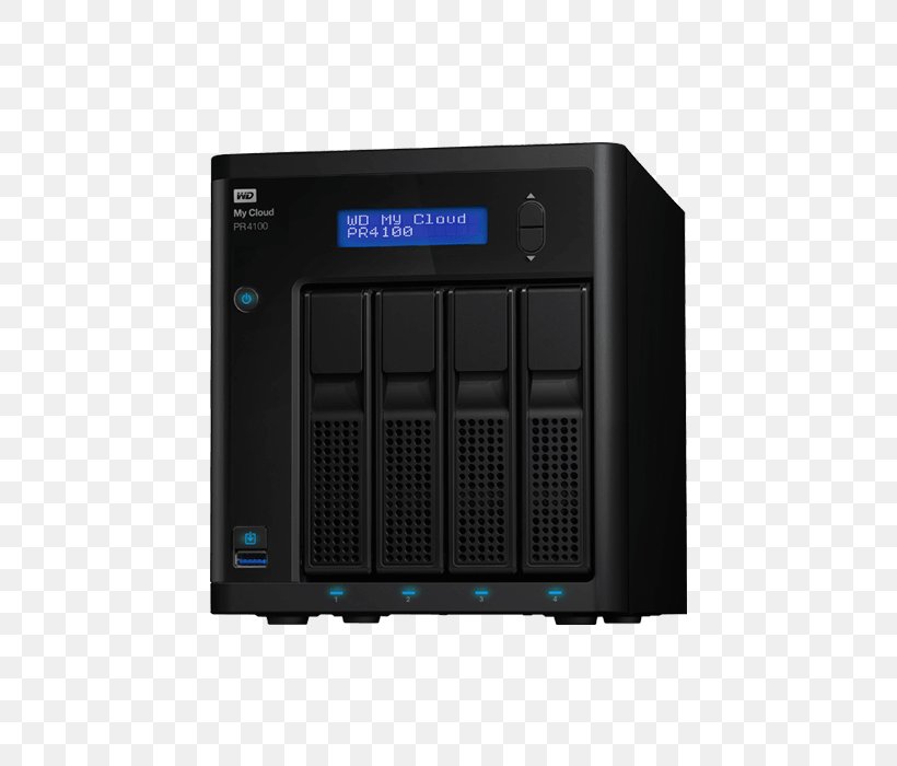 Disk Array WD My Cloud EX4100 Computer Servers Network Storage Systems Data Storage, PNG, 700x700px, Disk Array, Audio Receiver, Computer Case, Computer Component, Computer Servers Download Free