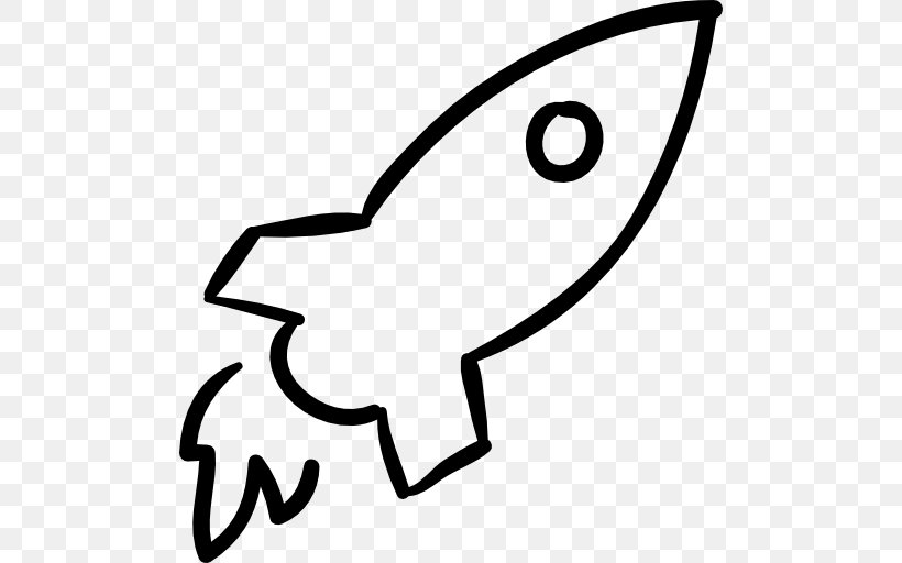 Rocket Spacecraft Drawing Clip Art, PNG, 512x512px, Rocket, Area, Artwork, Beak, Black Download Free
