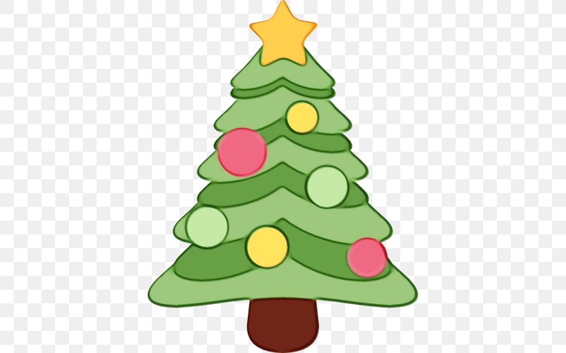 Christmas Tree Emoji, PNG, 512x512px, Watercolor, Christmas, Christmas Day, Christmas Decoration, Christmas Eve Download Free