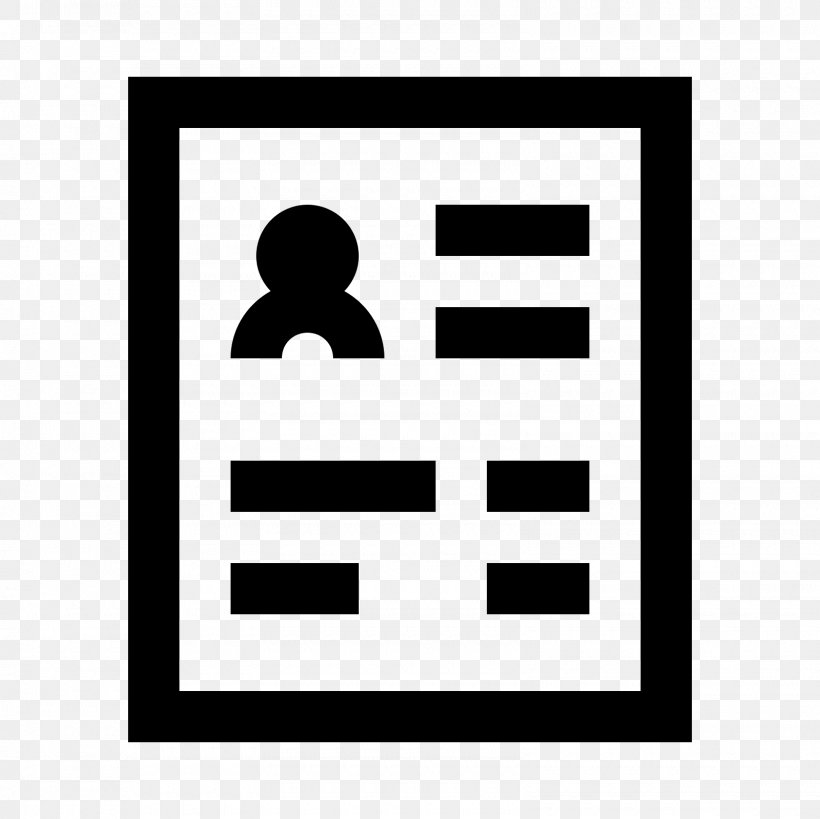 Icon Resume, PNG, 1600x1600px, Checkbox, Area, Black, Black And White, Brand Download Free