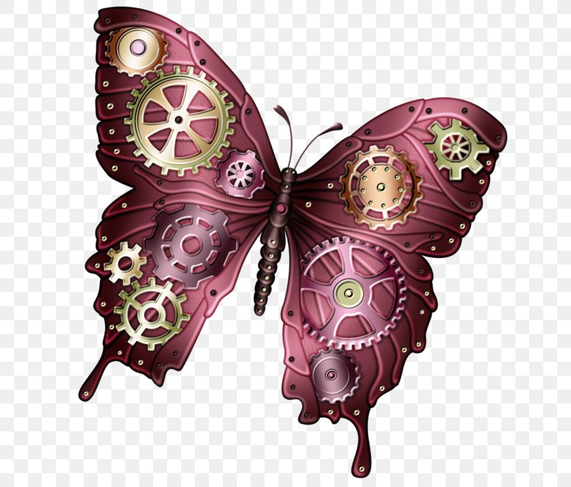 Butterfly Steampunk Clip Art, PNG, 700x700px, Butterfly, Arthropod, Blog, Brush Footed Butterfly, Creative Market Download Free