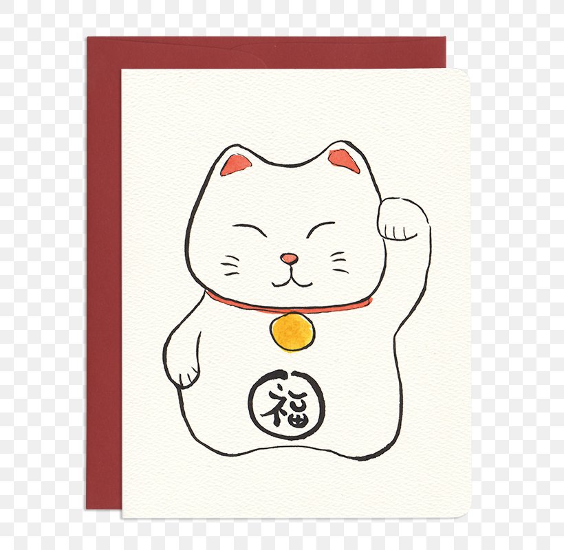 Cat Maneki-neko Paper Luck Whiskers, PNG, 800x800px, Watercolor, Cartoon, Flower, Frame, Heart Download Free