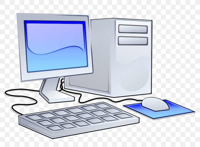 Desktop Computer Personal Computer Output Device Computer Monitor Accessory Computer Keyboard, PNG, 800x601px, Watercolor, Computer Hardware, Computer Keyboard, Computer Monitor, Computer Monitor Accessory Download Free
