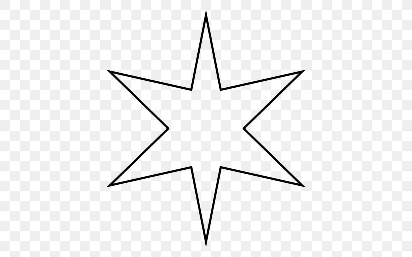Five-pointed Star Clip Art, PNG, 512x512px, Star, Area, Black And White, Byte, Fivepointed Star Download Free