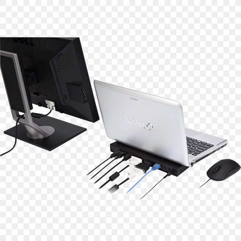 Dell Laptop Docking Station USB 3.0, PNG, 1000x1000px, Dell, Computer, Computer Monitor Accessory, Computer Port, Desktop Computer Download Free