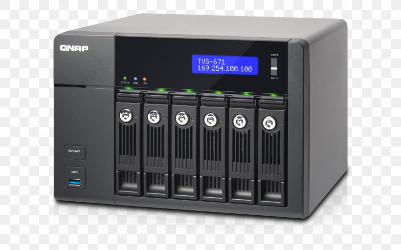 Intel QNAP TVS-671 Network Storage Systems QNAP TVS-471 QNAP Systems, Inc., PNG, 3000x1875px, Intel, Audio Receiver, Computer, Data Storage, Disk Array Download Free