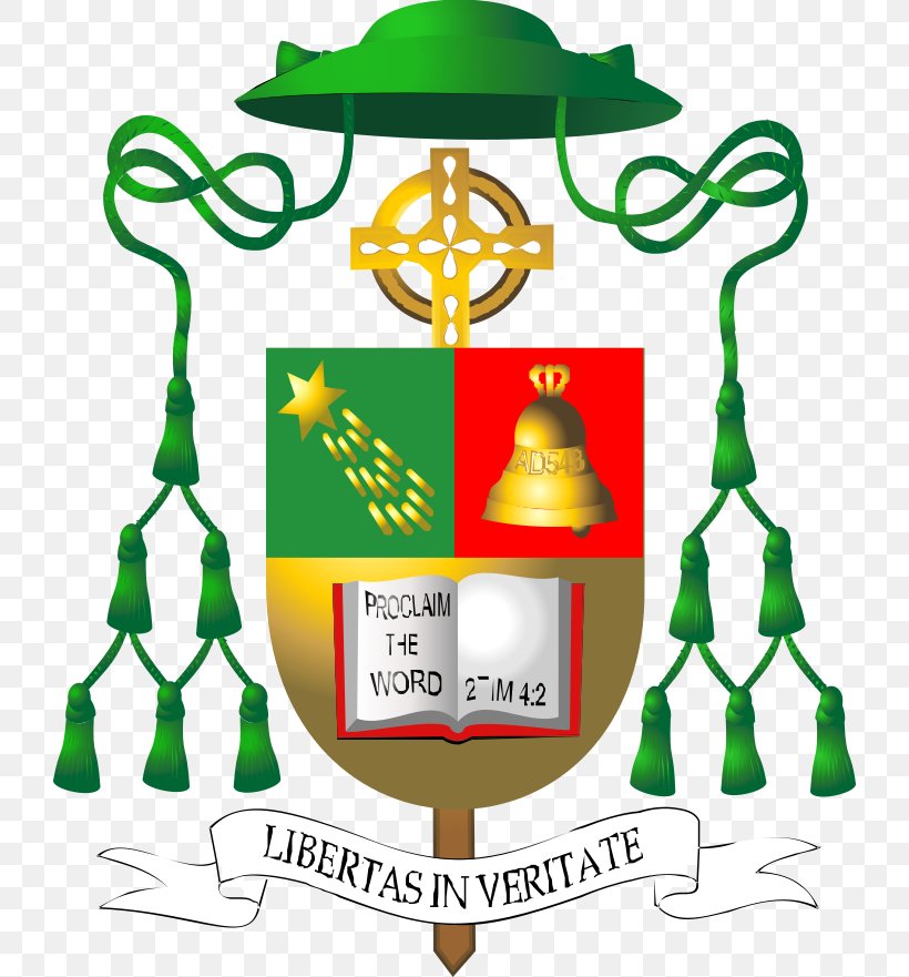 Bishop Coat Of Arms Roman Catholic Diocese Of Ossory Dekanat Konecki, PNG, 724x881px, Bishop, Artwork, Coat Of Arms, Diocese, Green Download Free