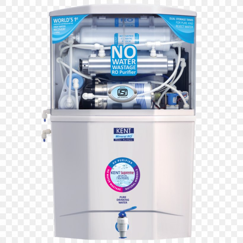 Water Filter Water Purification Kent RO Systems Reverse Osmosis India, PNG, 1000x1000px, Water Filter, Company, Filtration, India, Kent Ro Systems Download Free