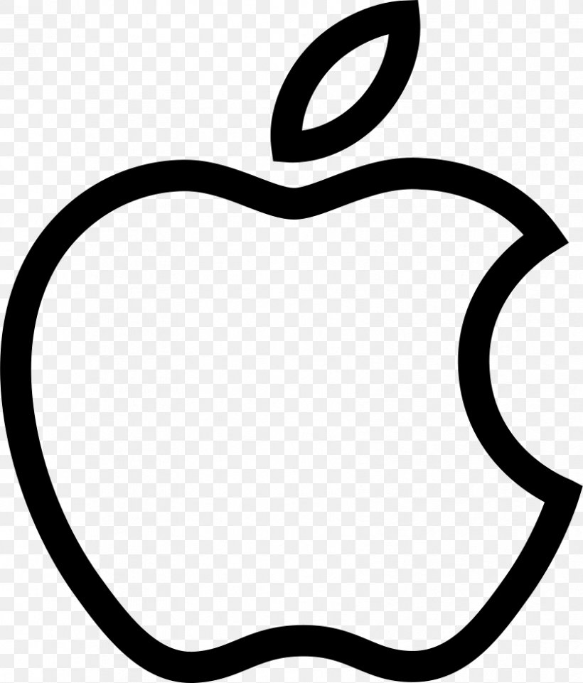 Apple, PNG, 836x980px, Apple, Area, Artwork, Black, Black And White Download Free
