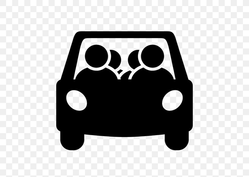 Carpool Real-time Ridesharing Transport Travel Passenger, PNG, 600x585px, Carpool, Black, Black And White, Lyft, Passenger Download Free