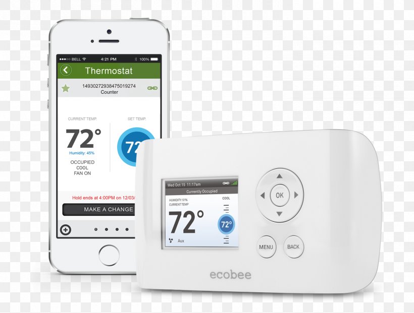 Smart Thermostat Ecobee Ecobee3 Ecobee Smart Si Wi-Fi, PNG, 1500x1136px, Thermostat, Diagram, Ecobee, Ecobee Ecobee3, Electrical Switches Download Free