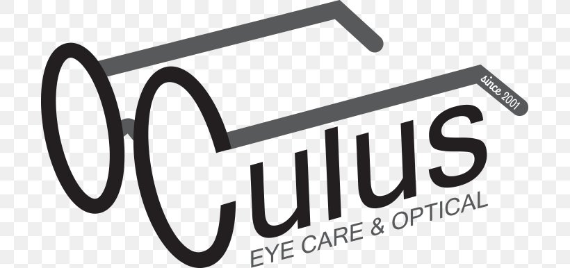 Logo Oculus Eyecare And Optical Optics Glasses, PNG, 702x386px, Logo, Black And White, Brand, Contact Lenses, Eye Download Free
