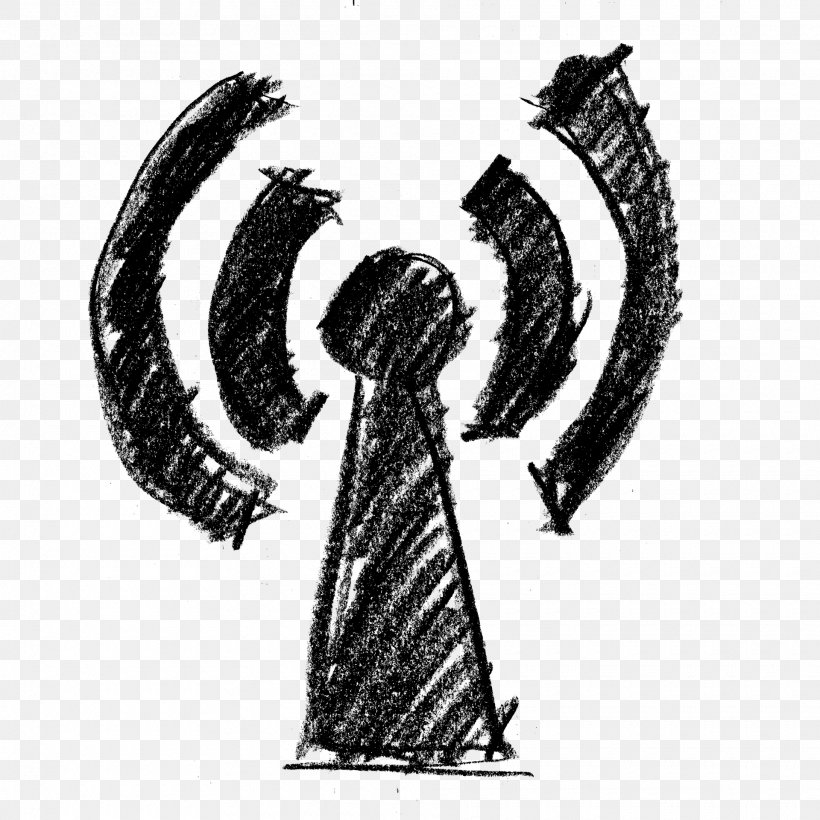 Wireless LAN Local Area Network Telecommunication Internet, PNG, 1920x1920px, Wireless Lan, Aerials, Angel, Black And White, Drawing Download Free