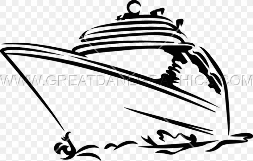 Black And White Cruise Ship Ocean Liner Clip Art, PNG, 825x528px, Black And White, Artwork, Cruise Ship, Drawing, Leaf Download Free