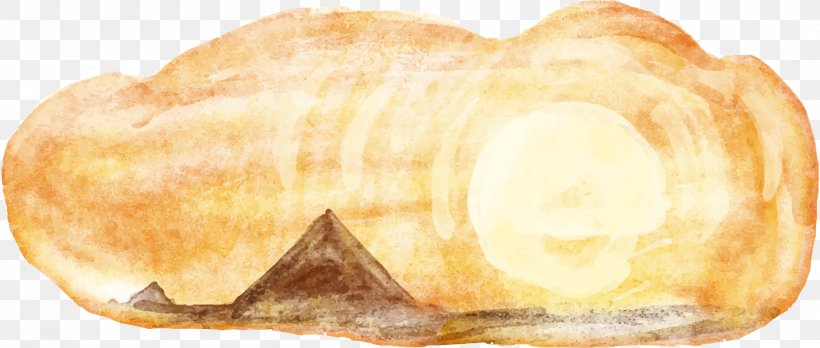 Euclidean Vector Watercolor Painting, PNG, 2204x936px, Watercolor Painting, Asian Dust, Baked Goods, Bread, Danish Pastry Download Free