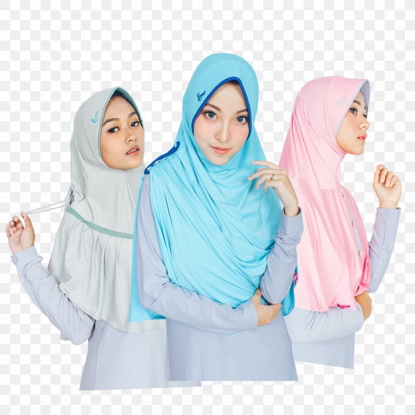 Hijab Jilbāb Headscarf Headgear Muslim, PNG, 1000x1000px, Watercolor, Cartoon, Flower, Frame, Heart Download Free