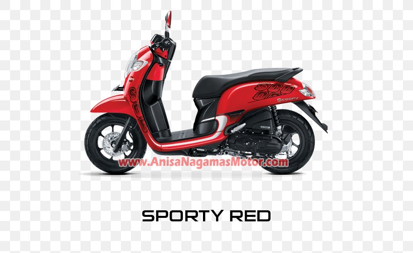 Honda Scoopy PT Astra Honda Motor Motorcycle Red, PNG, 514x504px, 2017, Honda, Autofelge, Automotive Design, Automotive Exterior Download Free