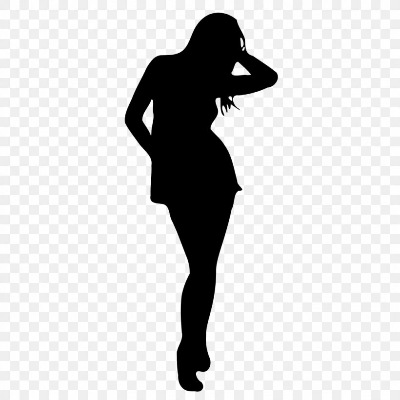Silhouette Drawing Female Clip Art, PNG, 1024x1024px, Silhouette, Arm, Black, Black And White, Drawing Download Free