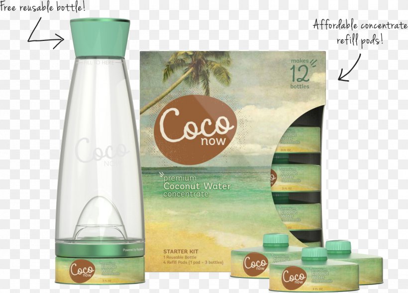 Coconut Water Glass Bottle, PNG, 1526x1095px, Coconut Water, Bottle, Brand, Creativity, Designer Download Free