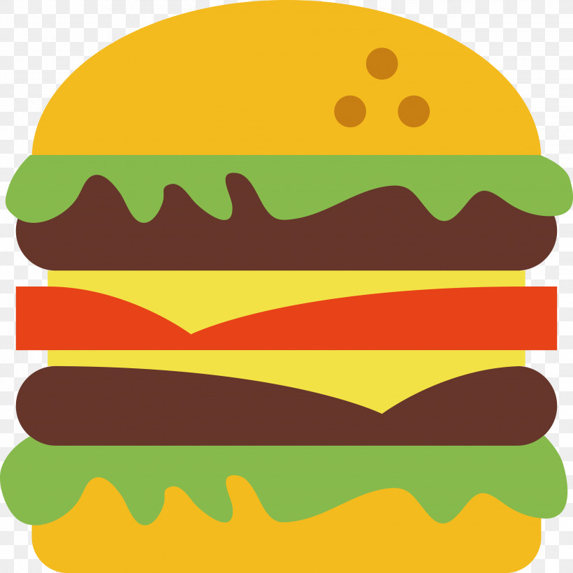 Hamburger, PNG, 3000x3000px, Hamburger, American Food, Cheeseburger, Fast Food, Food Download Free