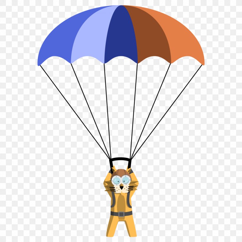 Parachute Landing Fall Parachuting Animation Clip Art, PNG, 1024x1024px, Parachute, Air Sports, Animation, Art, Cartoon Download Free