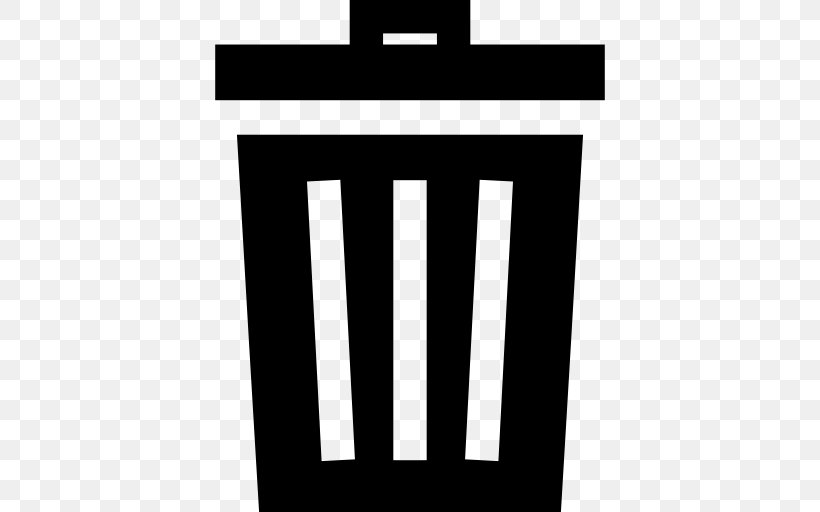 Rubbish Bins & Waste Paper Baskets, PNG, 512x512px, Rubbish Bins Waste Paper Baskets, Black, Black And White, Brand, Logo Download Free
