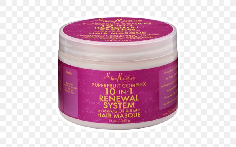 SheaMoisture SuperFruit Complex 10-in-1 Renewal System Hair Masque Shea Moisture Hair Conditioner Natural Hair Movement, PNG, 512x512px, Shea Moisture, Cream, Hair, Hair Conditioner, Magenta Download Free