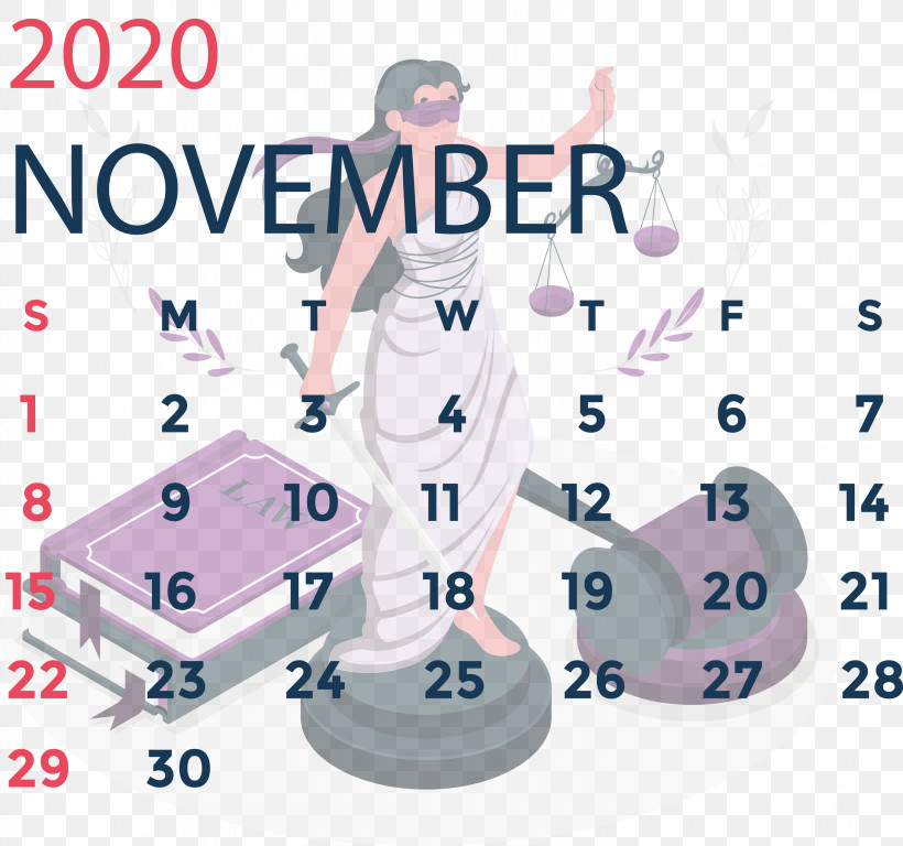November 2020 Calendar November 2020 Printable Calendar, PNG, 3000x2811px, November 2020 Calendar, Area, Line, Meter, November 2020 Printable Calendar Download Free