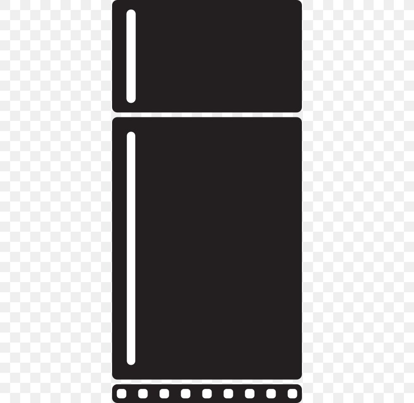 Refrigerator Home Appliance Clip Art, PNG, 376x800px, Refrigerator, Black, Black And White, Blender, Brand Download Free
