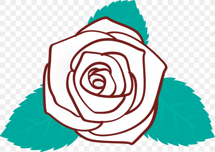 Rose Floral Flower, PNG, 3000x2132px,  Download Free