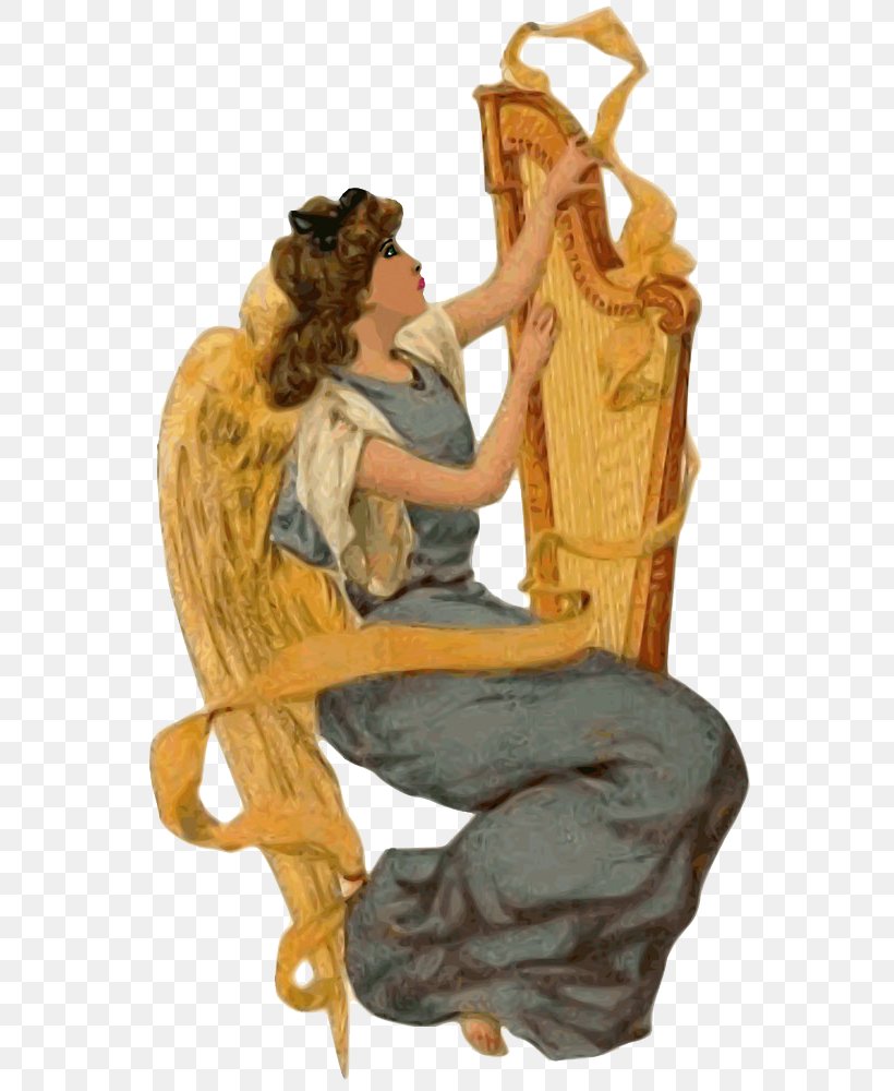 Harp Angel Illustration, PNG, 571x1000px, Watercolor, Cartoon, Flower, Frame, Heart Download Free
