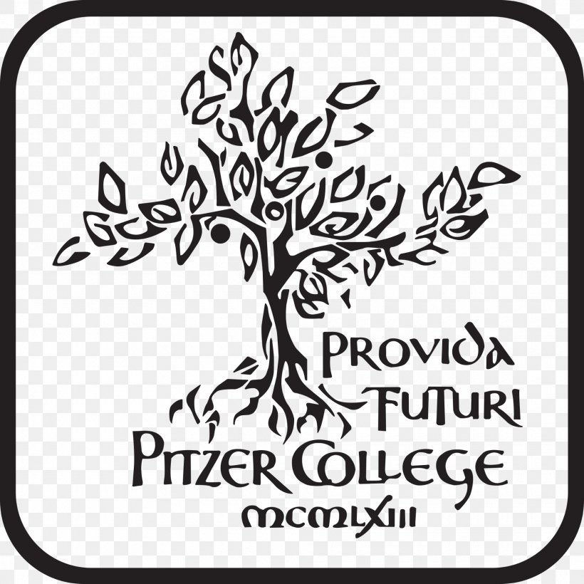 Pitzer College Pomona College Liberal Arts College Hillel At The Claremont Colleges, PNG, 1920x1920px, Pitzer College, Area, Black And White, Branch, Brand Download Free