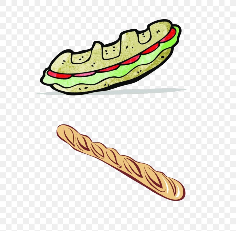 Baguette Stock Photography Stock Illustration Royalty-free Vector Graphics, PNG, 804x804px, Baguette, Cartoon, Drawing, Fast Food, Footwear Download Free