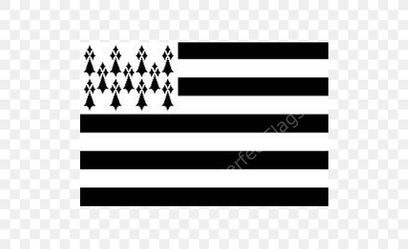 Flag Of Brittany Bretagne Union Jack, PNG, 500x500px, Brittany, Area, Black, Black And White, Bretagne Download Free