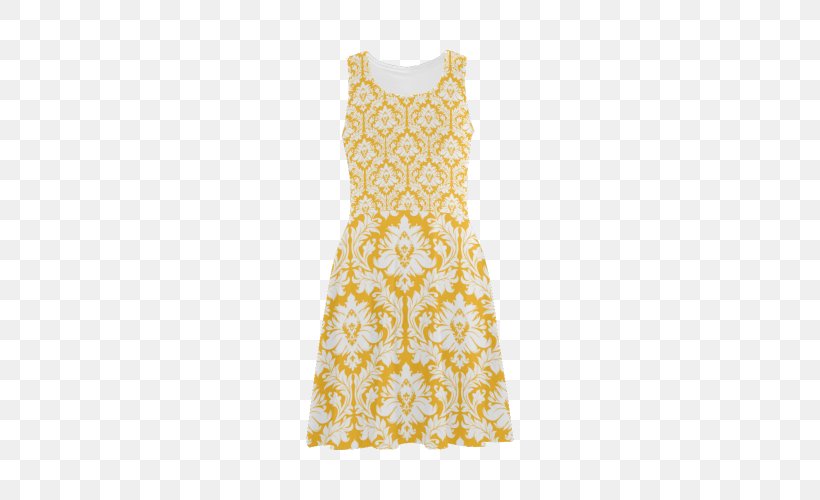 Sundress T-shirt Clothing White, PNG, 500x500px, Sundress, Blue, Clothing, Cocktail Dress, Damask Download Free