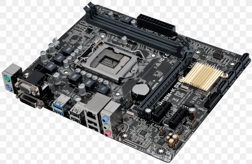 Intel Motherboard MicroATX LGA 1151 CPU Socket, PNG, 2362x1541px, Intel, Asus, Atx, Computer Component, Computer Cooling Download Free
