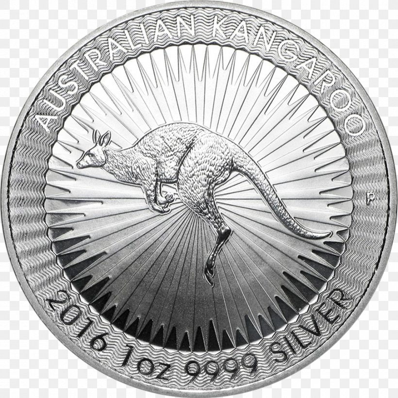 Perth Mint Royal Australian Mint Australian Silver Kangaroo Bullion Coin, PNG, 900x900px, Perth Mint, Australia, Australian Gold Nugget, Australian Silver Kangaroo, Black And White Download Free