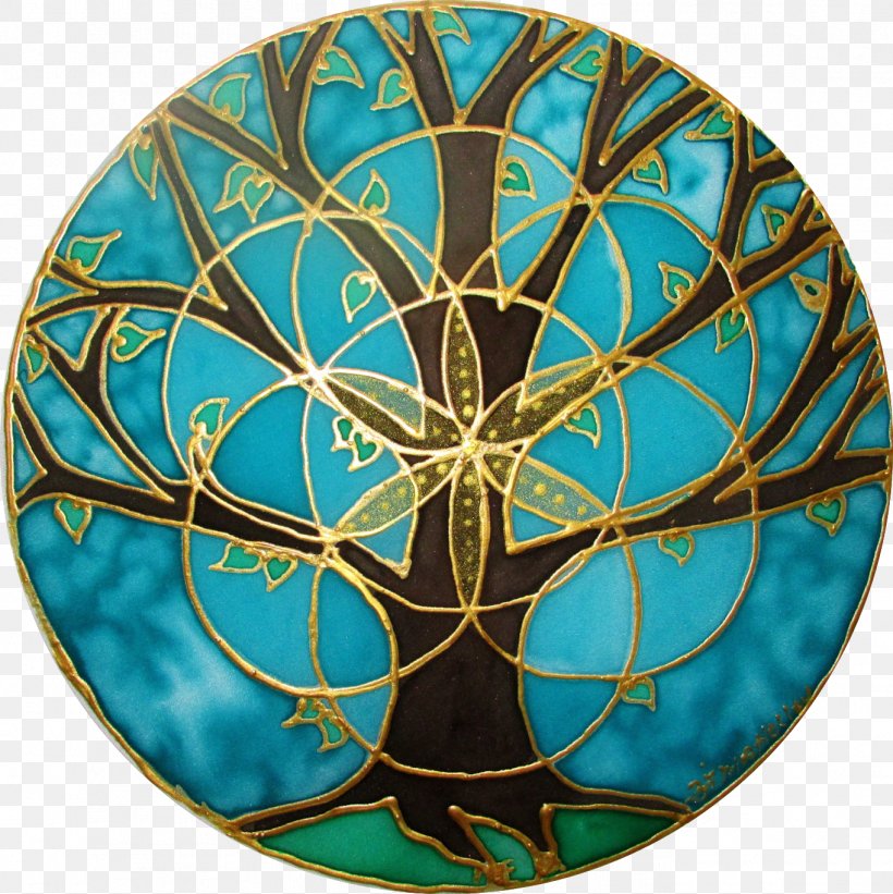 Sacred Geometry Tree Of Life Overlapping Circles Grid, PNG, 1363x1366px, Sacred Geometry, Art, Cube, Geometry, Mandala Download Free