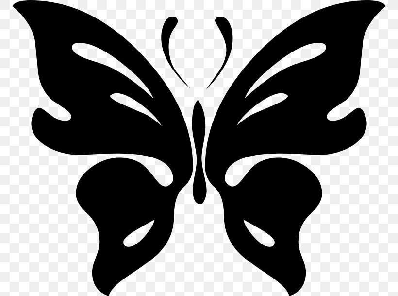 Stencil Diagram, PNG, 770x609px, Stencil, Art, Black And White, Brush Footed Butterfly, Butterfly Download Free