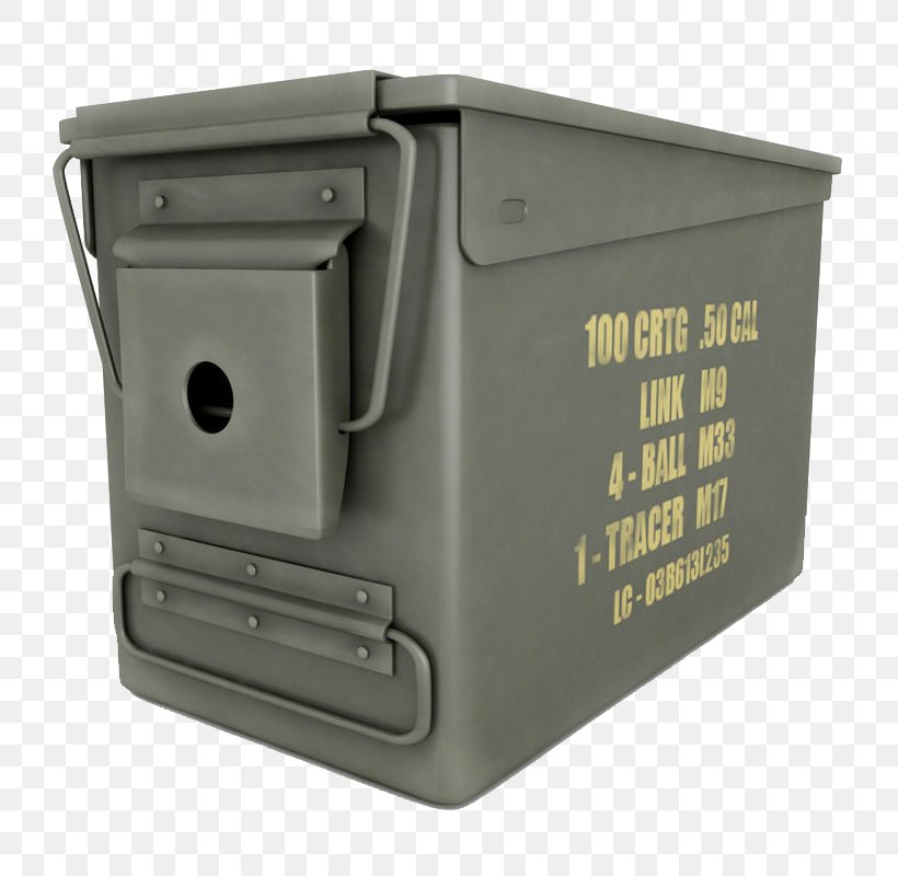 Gray Long Strip Ammunition Box - TurboSquid 3D Modeling Grey PNG