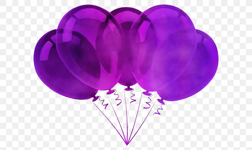 Balloon Birthday Birthday Cake Balloons Purple Party, PNG, 640x489px, Watercolor, Balloon, Birthday, Birthday Cake Balloons, Childrens Party Download Free