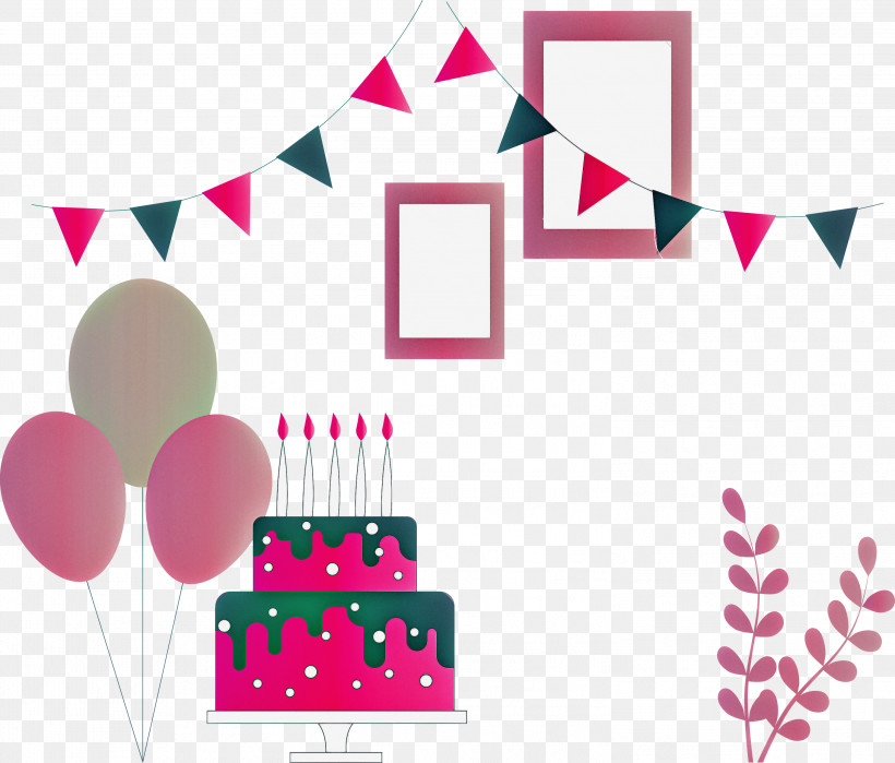 Happy Birthday Birthday Party, PNG, 2999x2558px, Happy Birthday, Birthday, Birthday Party, Cartoon, Christmas Day Download Free