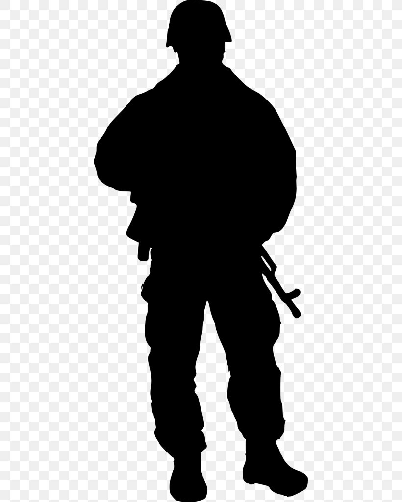 Silhouette Soldier Photography Drawing, PNG, 437x1024px, Silhouette, Art, Black And White, Dance, Drawing Download Free