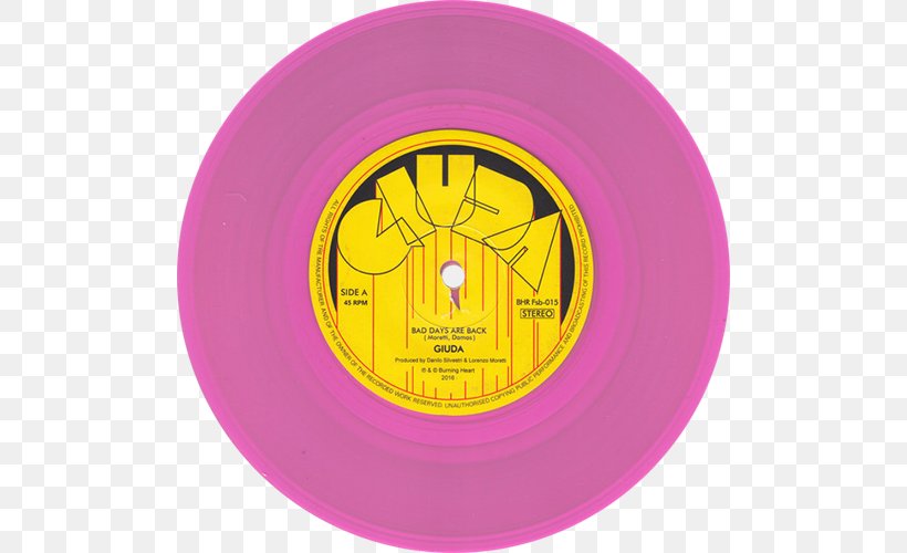 Giuda Firefly Bad Days Are Back Phonograph Record Maxwell Sterling, PNG, 500x500px, Firefly, Compact Disc, Dishware, Magenta, Maxwell Sterling Download Free