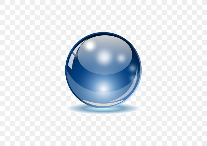 Sphere Euclidean Vector Glass, PNG, 842x595px, Sphere, Ball, Blue, Cdr, Crystal Download Free