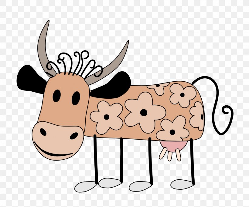 Cattle Paper Clip Art, PNG, 1331x1108px, Cattle, Bull, Cartoon, Cattle Like Mammal, Dairy Cattle Download Free