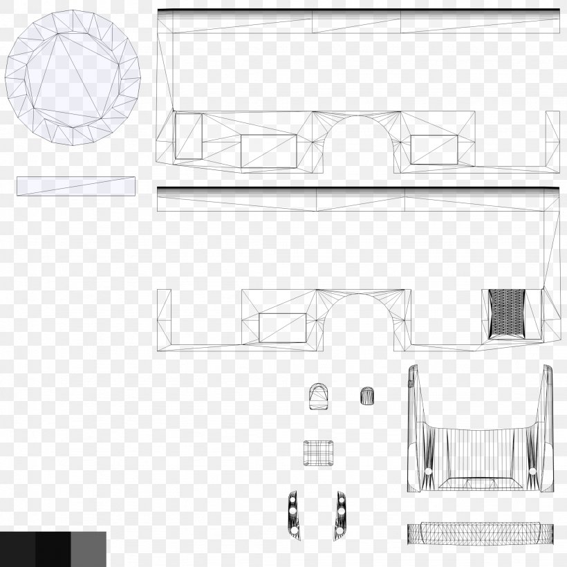 Architecture Drawing Furniture, PNG, 2048x2048px, Architecture, Area, Black And White, Computer Hardware, Diagram Download Free
