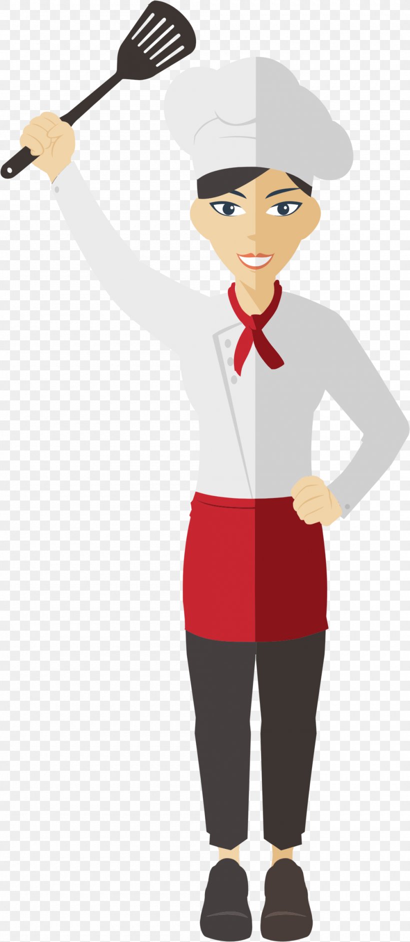 Chef Cooking Female Clip Art, PNG, 1000x2296px, Chef, Arm, Baker, Cartoon, Chefs Uniform Download Free