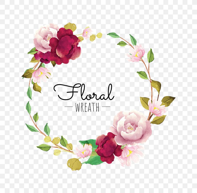 Flower Wreath Euclidean Vector, PNG, 800x800px, Flower, Blossom, Color, Cut Flowers, Designer Download Free