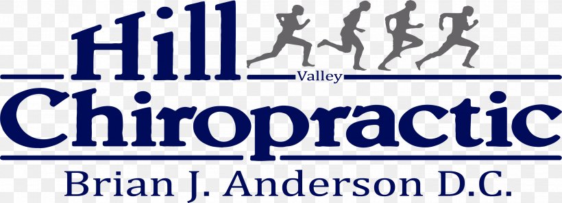 Hill Valley Chiropractic Chiropractor Organization Logo, PNG, 3425x1237px, Chiropractic, Advertising, Area, Banner, Blue Download Free